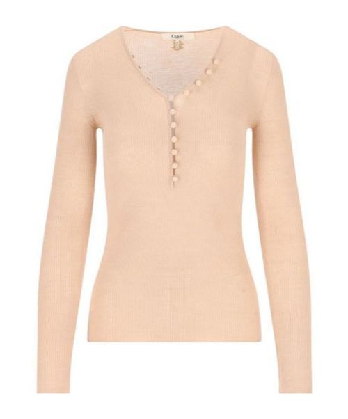 Chloé V-Neck Knitted Top