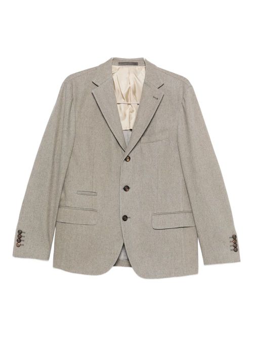 Single-breasted button pants suit - Neutrals