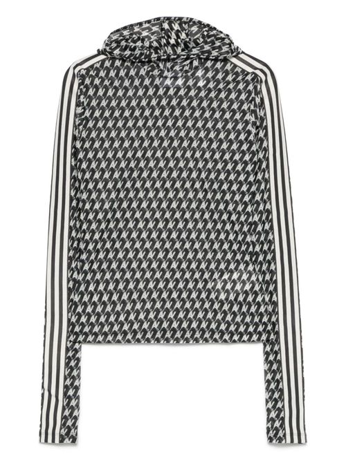 X Avavav mesh hoodie - Black