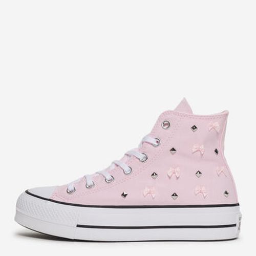Women's Chuck Taylor All Star Lift Platform Bows And Studs in Pink
