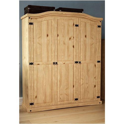 Vida Designs Corona 3 Door Wardrobe Storage Bedroom Furniture 1780 x 1500 x 500 mm
