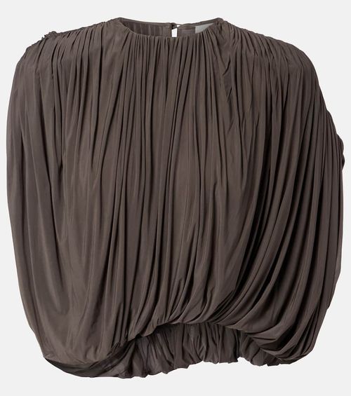 Draped jersey top
