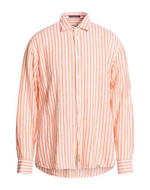 B. d.baggies Man Shirt Orange Size XL Linen