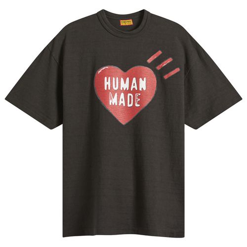 Men's Red Heart T-Shirt Black
