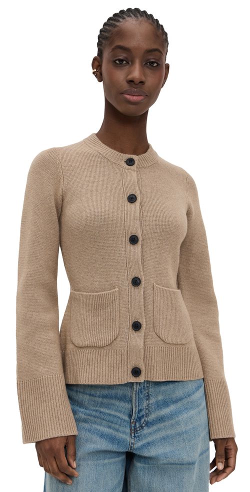 Dani Cinched Waist Cardigan Toasted Wheat