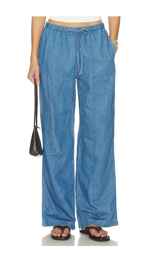 Madewell Pull On Tie Waist Pant in Irving. XXS also in XS, S, M, L