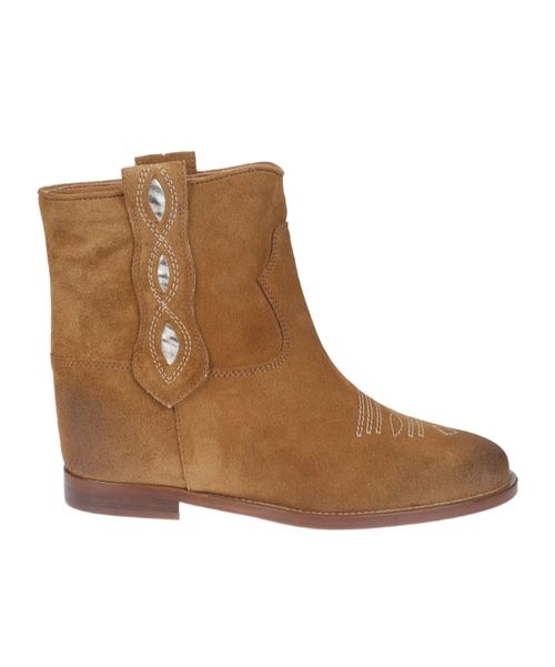 Round-toe ankle boots
