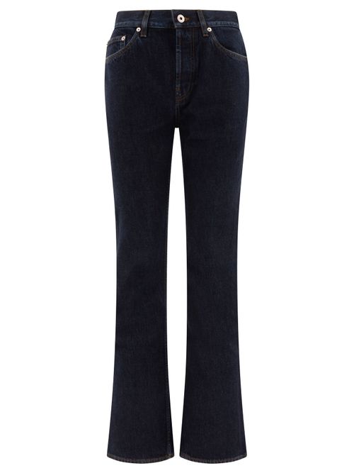 Logo Patch Flared-leg Jeans