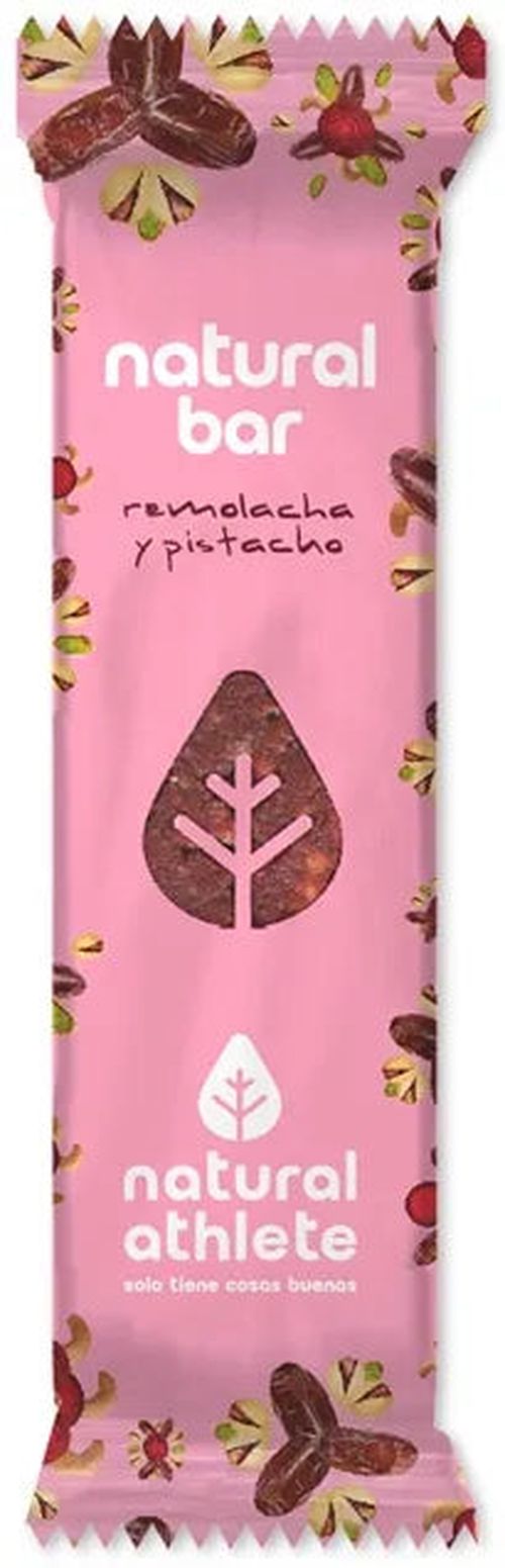 Organic energy bar Natural Athlete with beetroot and pistachio