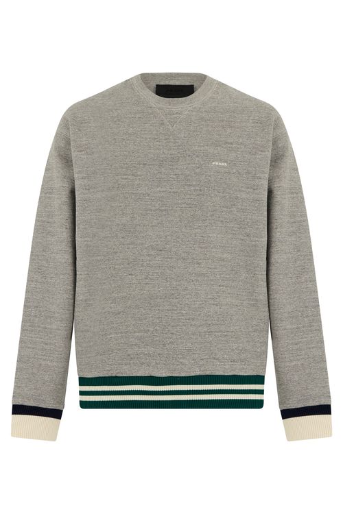 Cotton Long-Sleeve Round Neck Sweatshirt for Men