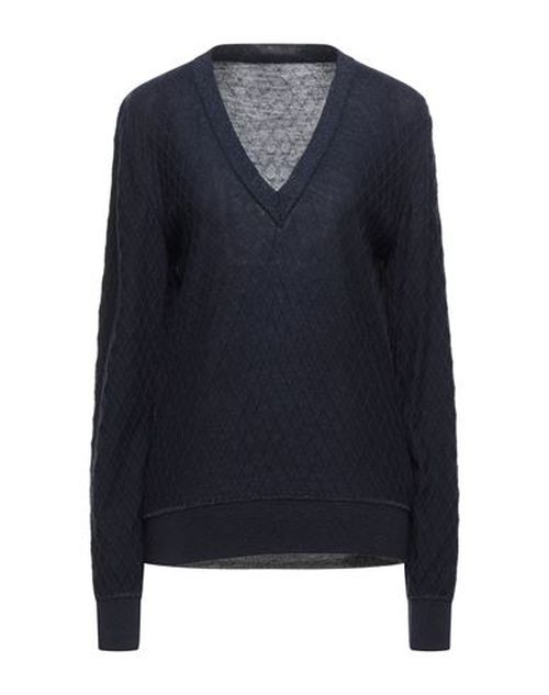 Woman Sweater Midnight blue Size 8 Wool, Viscose, Metallic Polyester