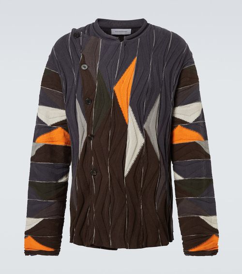 Raday asymmetric cotton cardigan