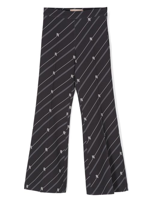 Striped trousers - Black