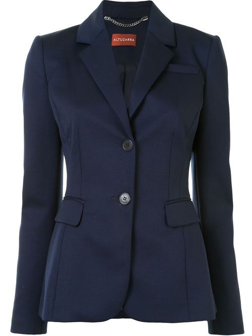 Fenice single-breasted wool blazer - Blue