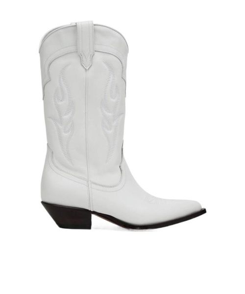 Santa embroidered cowboy boots