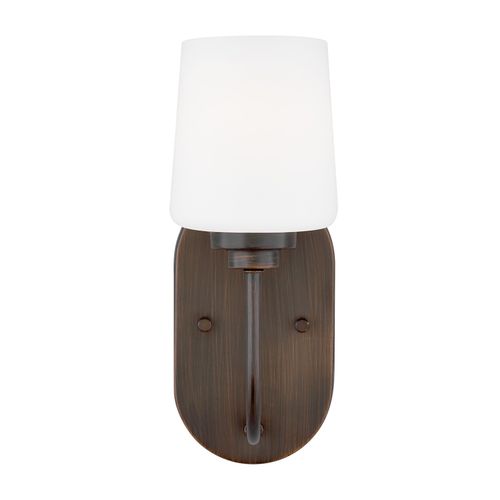 Windom 1-Light Bathroom Vanity Light Sconce in Bronze