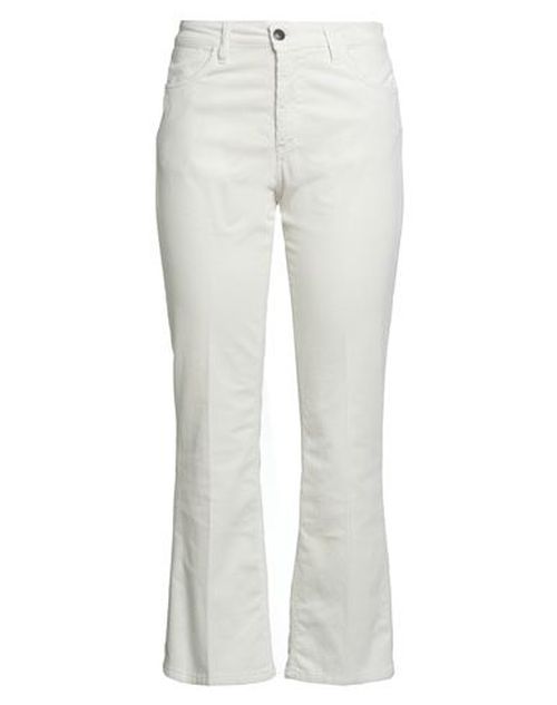 Woman Pants White Size 28 Cotton, Modal, Elastane