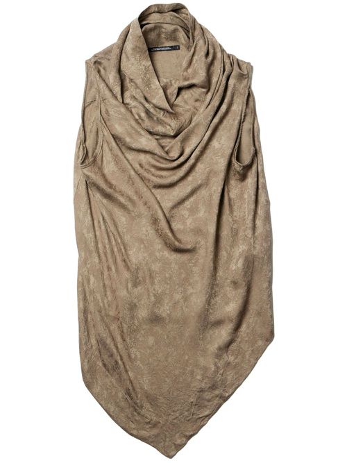 Jacquard shawl shirt - SAND