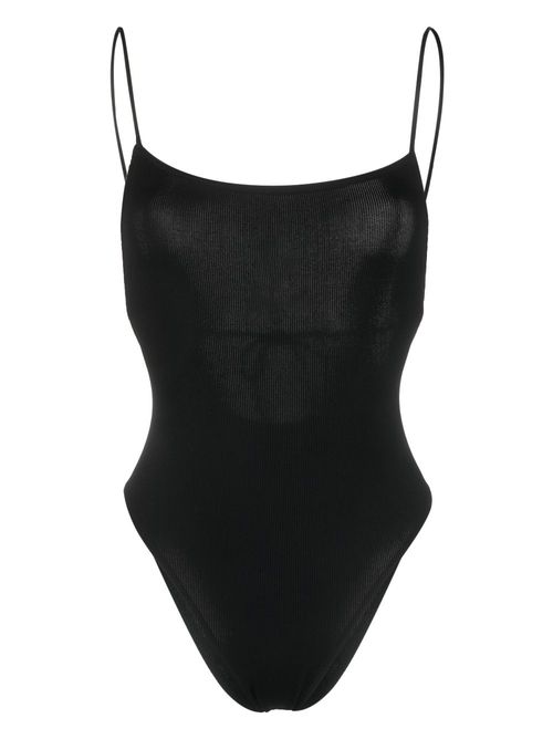 Veintiquattro fine-ribbed swimming suit - Black