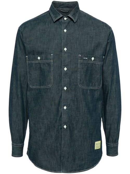 Chambray denim shirt - Blue