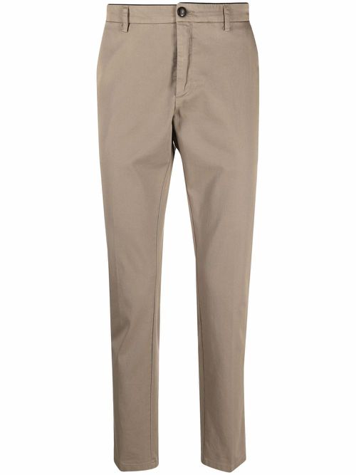 Mid-rise slim-fit chinos - Neutrals