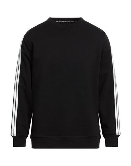 Man Sweatshirt Black Size L Cotton, Polyester