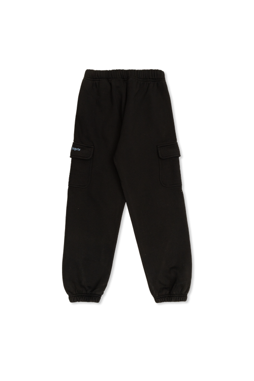 Sweatpants With Printed Logo, Unisex, Black