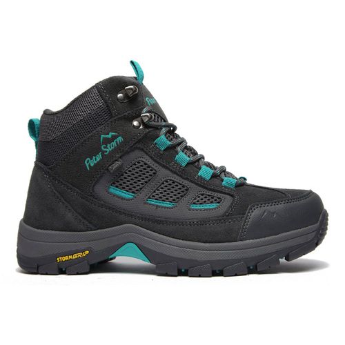 Peter Storm WoMens Camborne Waterproof Walking & Hiking Mid Boots with StormGrip Outsole - Grey - Size UK 6