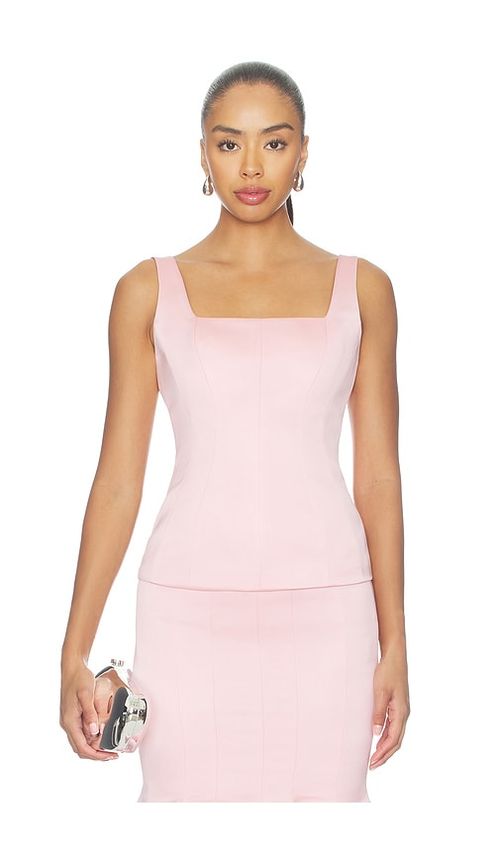Prabal Gurung Corset Seam Tank in Light Pink. 4 also