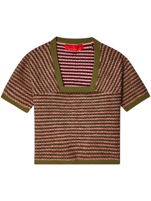 Amoretto square-neck T-shirt - Multicolour