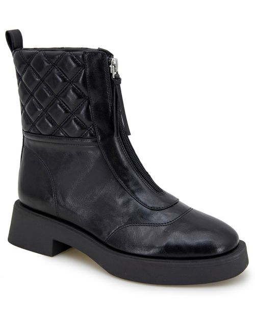 Women's Salinda Almond Toe Combat Boots - Black