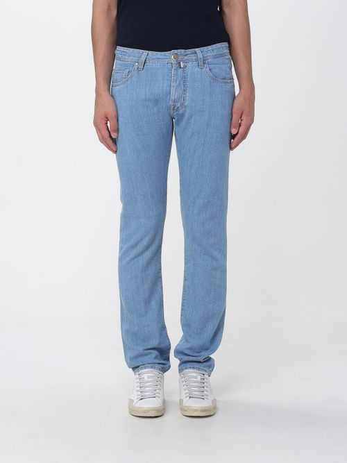Jeans Men color Gnawed Blue