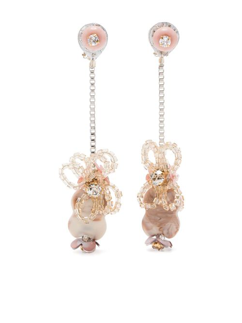 Cascading earrings - Pink