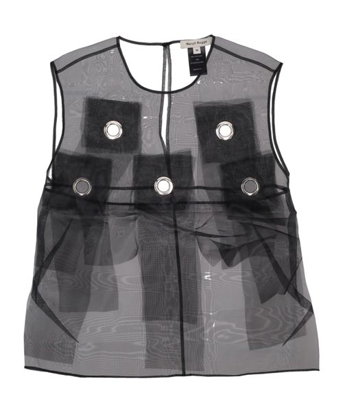 Eyelets fringes top