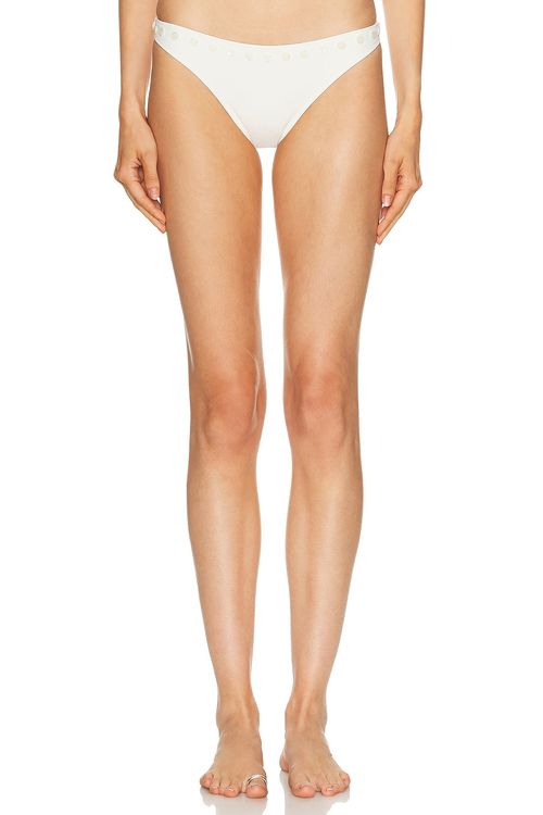 Staud Gemma Bikini Bottom in Ivory - Ivory. M also in XS