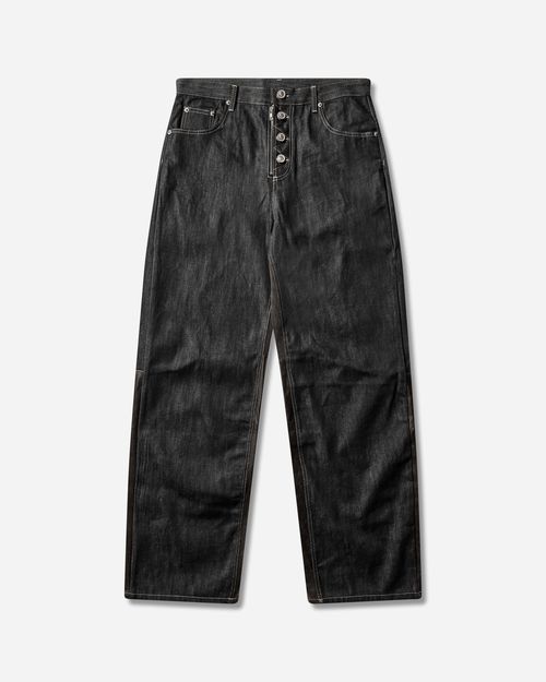 Men s Paneled Hybrid Denim Pants Indigo / Leather
