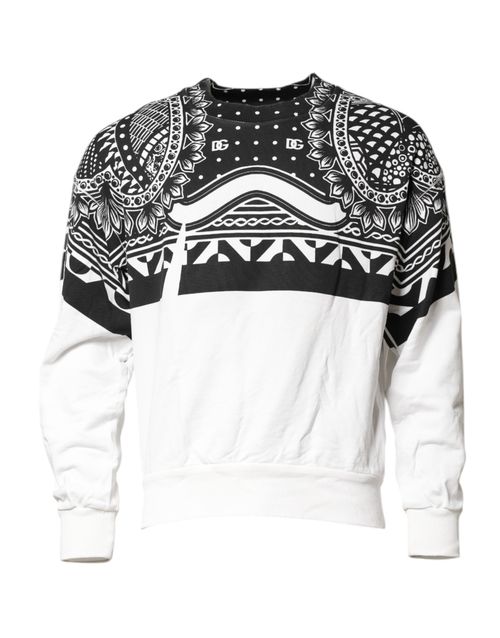 Bandana-Print Cotton Sweatshirt — Multicolor
