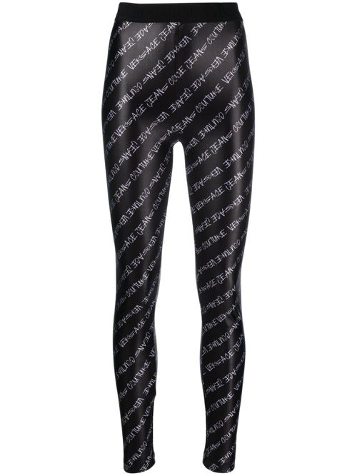 Logo-print leggings - Black
