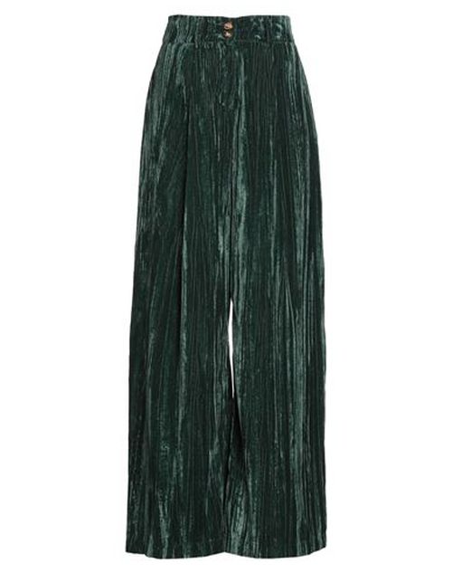 Crochè Woman Pants Green Size XS Polyester