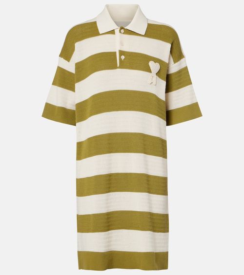 Ami de Caur striped cotton polo dress