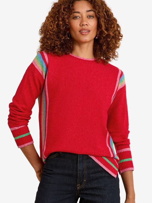 Love & roses Pullover blu / verde / rosa / rosso