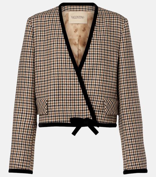 Houndstooth virgin wool jacket