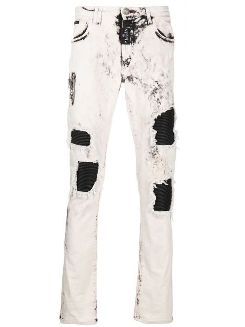 Rock Star distressed jeans - White