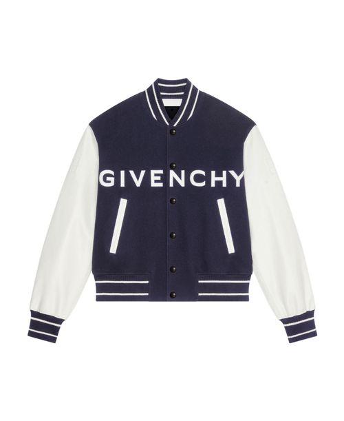 Logo Detailed Varsity Bomber Jacket