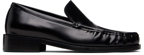 Black Leather Loafers