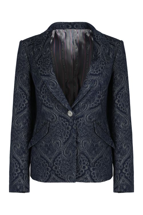 Denim Jacquard Jacket