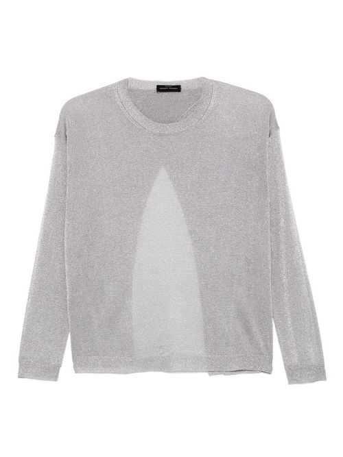 Roberto Collina metallic-threading top - Grey
