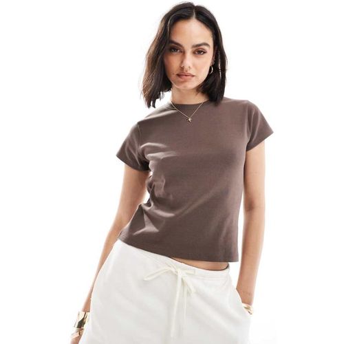 Cotton On Womens fitted 90s baby tee brown