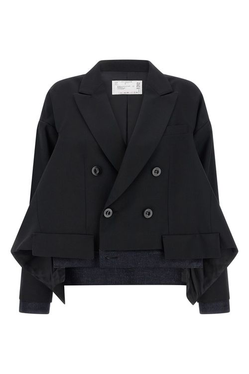 Denim Insert Blazer