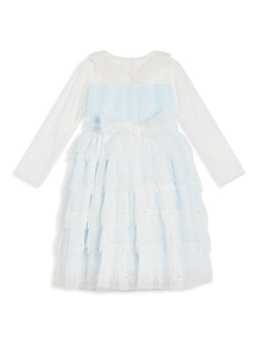 Ruffled dress - Blue